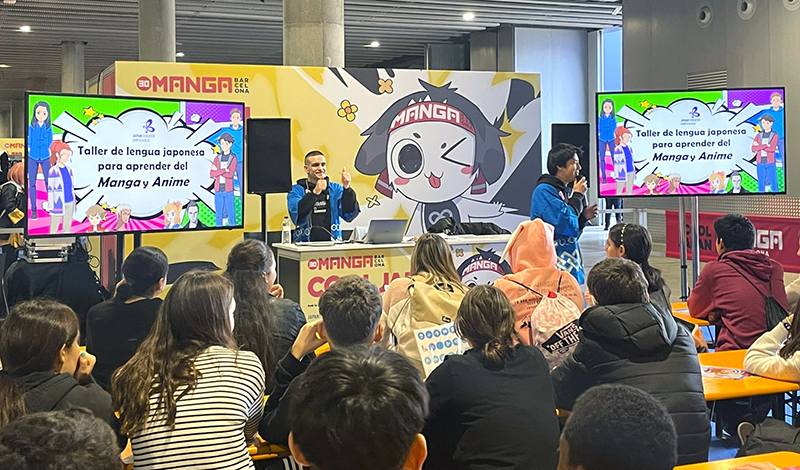 Photo of the Japanese workshop at Manga Barcelona.